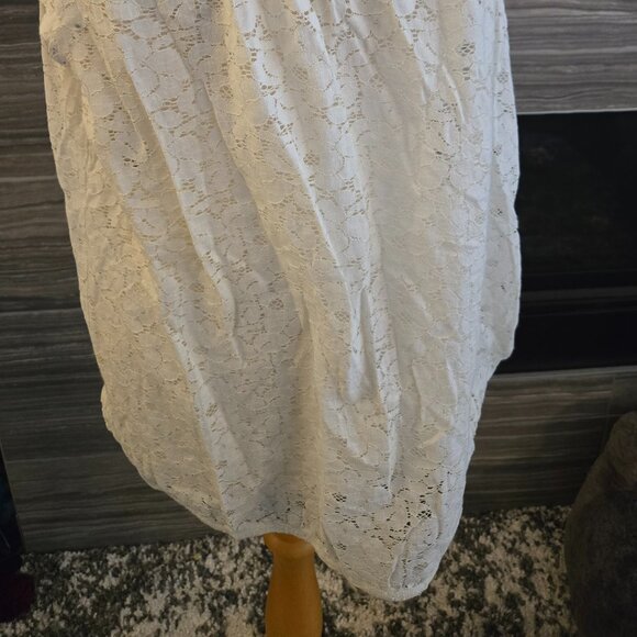 🤍 George Plus Lace Cap Sleeve Blouse - 2X - Picture 2 of 4